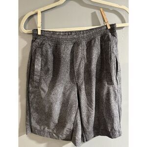 LULULEMON Mens Pace Breaker LINED SHORT 9" INSEAM‎ GRAY & Black Size Medium